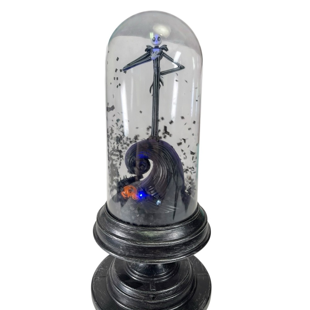 The Nightmare Before Christmas Jack Skellington Cloche Light Up Swirling Confett